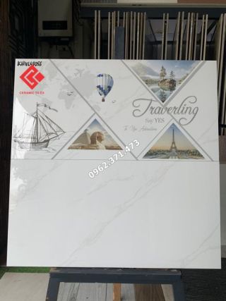 Gạch 400x800 ốp tường vân khói đẹp