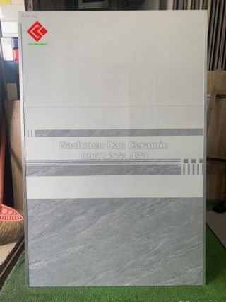 Gạch dán tường 40x80 giá rẻ màu xám vân đá