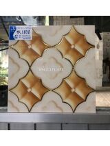 Gạch nhũ vàng 30x30 hình cánh lá