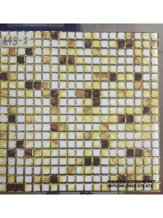 Gạch nhũ vàng trang trí caro 30x30 2538