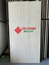 Gạch 60x120 vân gỗ travertine xám trắng mờ