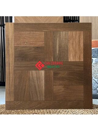 Gạch 60x60 mờ vân gỗ ghép cổ điển