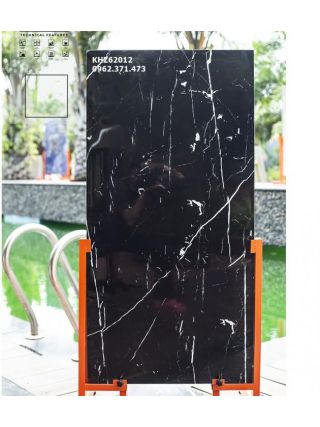 Gạch ốp 60x120 mặt tiền đen vân trắng