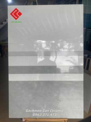 Gạch ốp 40x80 men bóng màu xám ghi