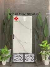 Gạch 60x120 trắng khói Ấn độ Arona Staturio