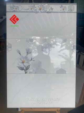 Ốp tường 40x80 cm trắng vân mây giá rẻ
