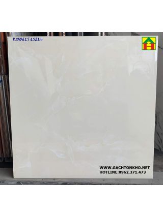 Gạch lá nền vân đá vàng kem 60x60 mới