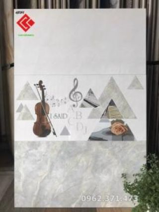Gạch ốp phòng khách 40x80 48001