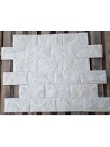 Đá tự nhiên ốp cột cổng màu trắng 10x20 cm