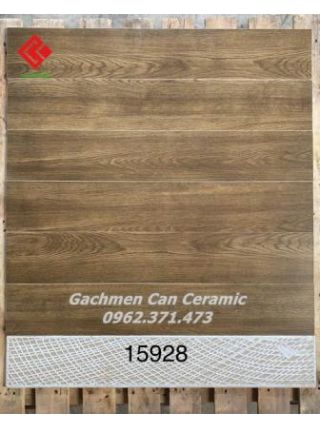 Gạch giả gỗ 15x90 màu óc chó 15928