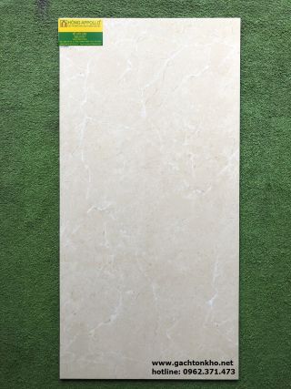 Gạch 60x120 bóng kiếng mạng nhện vàng kem cao cấp