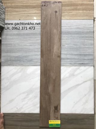 Gạch lát nền vân gỗ 20x120 trung quốc tồn kho giá rẻ 201204AMZ