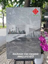 Gạch 40x80 bóng kính màu xám vân đá tự nhiên
