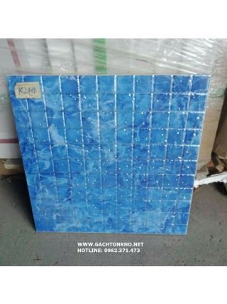 Gạch mosaic nhũ bạc 30x30 xanh biển