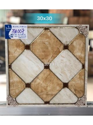 Gạch nhũ vàng sọc ca rô 30x30 TM007