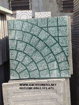 Gạch terrazzo 40x40 Ca Rô Xanh