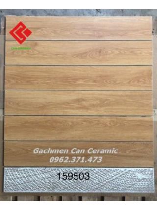Gạch giả gỗ 15x90cm màu vàng nhạt 159503