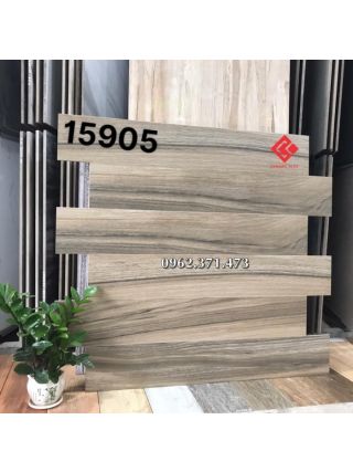 Gạch 15x90 giả gỗ lát phòng ngủ màu nâu 05