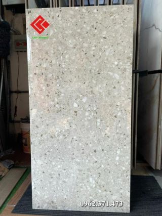 Gạch 60x120 terrazzo bóng kính Ấn độ