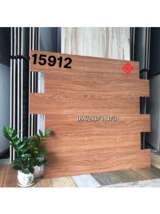 Gạch đồng chất 15x90 giả vân gỗ màu nâu đỏ
