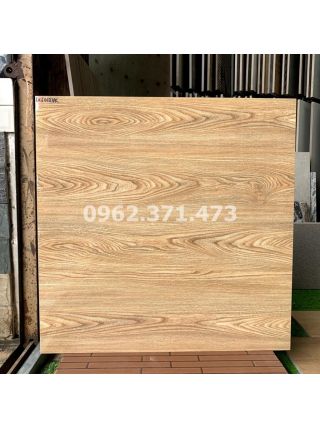 Gạch giả gỗ bóng kiếng lát phòng khách đẹp 60x60 6012VK