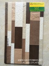 Gạch trang trí 25x40 3d ốp tường cao cấp tồn kho AH007QV