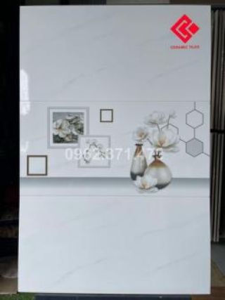 Ốp tường 30x60 viglacera trắng vân