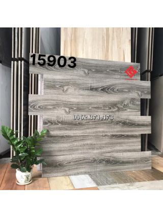 Gạch giả gỗ 15x90 xương đá màu xám đậm 03