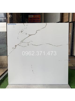 Gạch 60x60 bóng mờ trắng vân mây KEMO69021