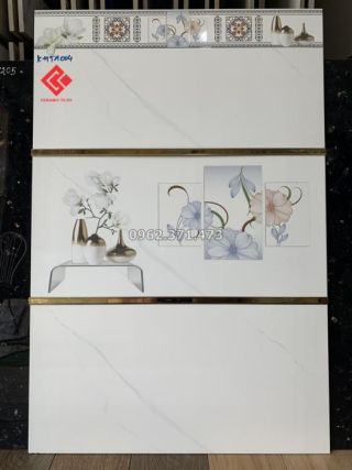 Gạch tường nhà tắm 30x60 vân khói