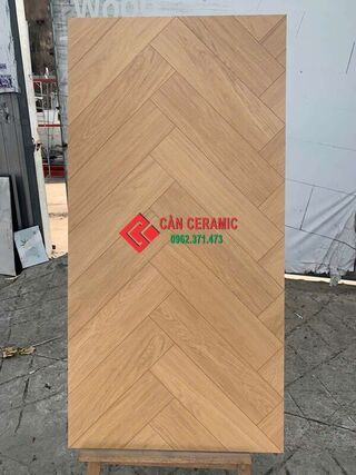 Gạch gỗ ghép 60x120 kiểu xương cá