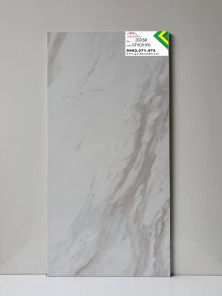Gạch ốp tường 30x60 đá mờ trắng vân mây GTKD9166