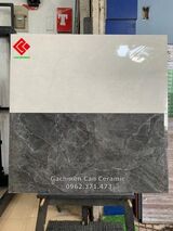 Gạch bóng kiếng ốp tường 40x80 màu xám vân đá tự nhiên