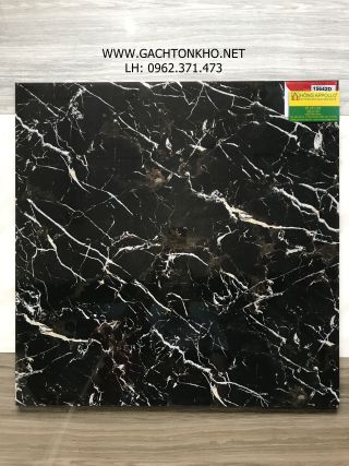 Đá Bóng Kiếng 60x60 Đen Vân Trắng Tồn Kho 15642D