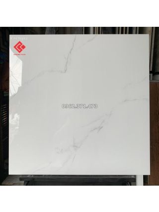 60x60 trắng vân khói nhạt