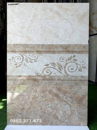 Gạch ốp tường phòng khách giả đá 30x60