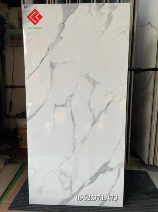 Gạch 60x120 trắng vân khói tự nhiên Ms10