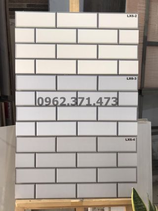 Gạch ốp tường trang trí phòng khách đẹp 25x50cm