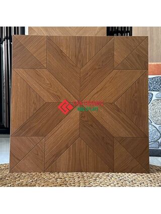 Gạch gỗ 60x60 ghép hoạ tiết tự nhiên