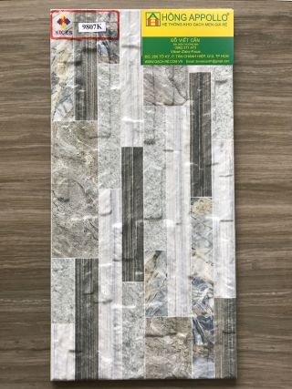 Gạch ốp tường trang trí 20x40 3D cao cấp 9807K