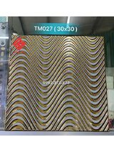 Gạch nhũ vàng 30x30 vân gợn sóng 027