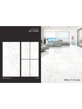 21 Mẫu gạch 60x120 trắng vân khói Ấn độ