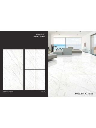 21 Mẫu gạch 60x120 trắng vân khói Ấn độ