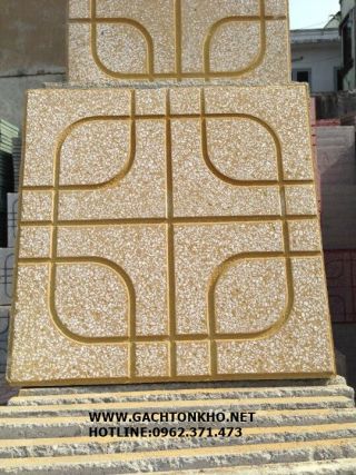 Gạch terrazzo 40x40 Ô Vuông Vàng