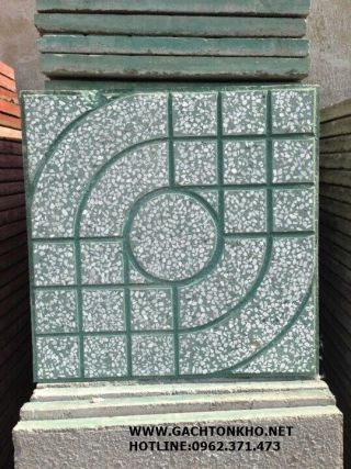 Gạch Terrazzo 40x40 Mắt Nai Xanh