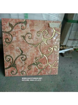Gạch nhũ vàng hoa văn 30x30 ms77