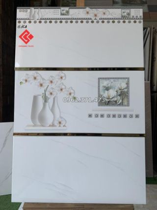 Gạch dán tường phòng khách 30x60 vân khói