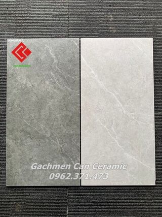 Gạch 30x60 mờ ốp tường vân đá tự nhiên xám đậm