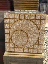 Gạch terrazzo 40x40 Ô Tròn Vàng
