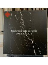 Gạch 60x60 đen vân trắng bề mặt mờ nhám
